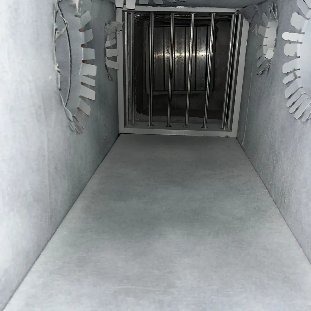 After air duct cleaning in Austin showing sanitized vents